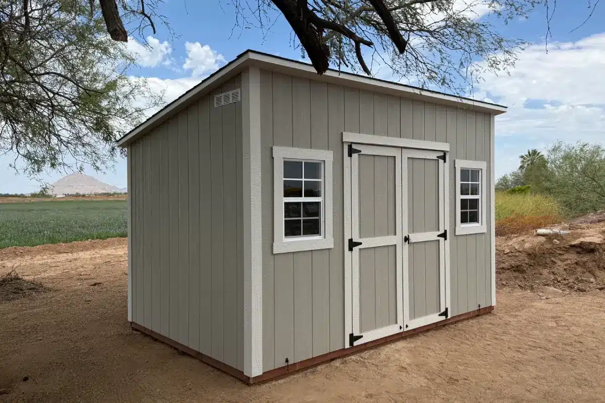 8×12 standard lean-to wood shed in Scottsdale, AZ